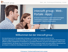 Tablet Screenshot of intecsoft.de