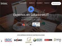 Tablet Screenshot of intecsoft.com.ar